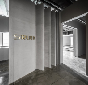 总裁黑白灰办公室装修效果图