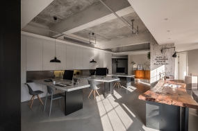 简易办公楼顶楼装修效果图