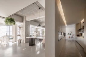 白色系风格办公室装修效果图