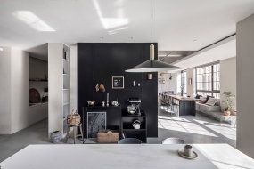 极简办公风格装修效果图