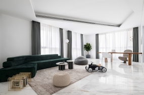 新中式简约办公室装修风格图