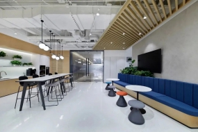 美式简约办公室装修图