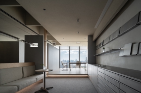 小长方形办公室装修效果