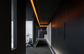 自然原木风办公室装修图