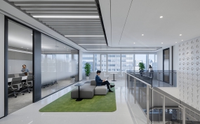 小型办公楼室内装修效果图