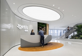 无吊顶风格办公室装修效果图