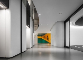 现代小型办公室装修效果图