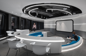 现代风格大型办公室装修图