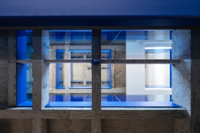 中式大办公室吊顶装修效果图