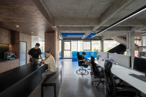 办公室小清新装修效果图