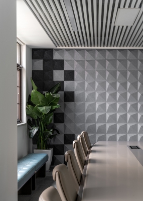 办公室灰色墙装修效果图