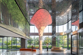 科幻风格装修办公室图