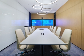 办公室不规则格子装修效果图