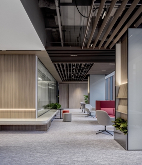 办公室吊顶圆顶装修效果图