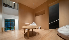 格栅吊顶装修办公室图