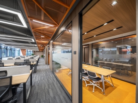 办公会所休闲茶室装修效果图