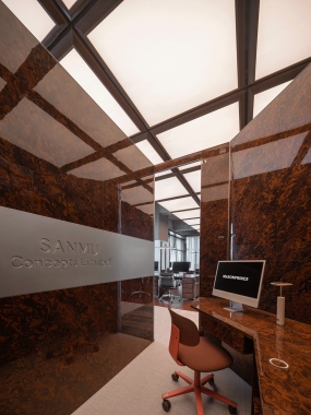 简单大气的办公室装修风格图