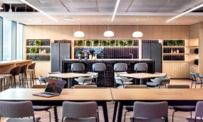 现代中式办公室装修风格图