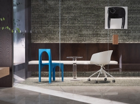 办公室装修效果图现代简约科技风