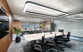 扇形办公室装修图片欣赏