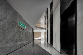 异形办公室吊顶装修效果图