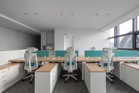 办公室天花不吊顶装修效果图