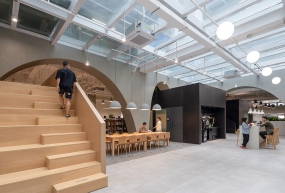 小面积办公室外墙装修改造图