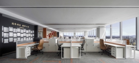 异形空间办公室装修图