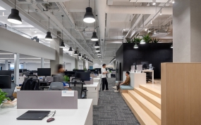 水泥风格的办公室装修图片