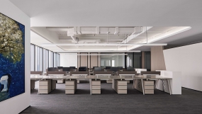 办公室简单风格装修效果图大全