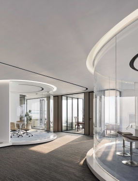 化妆品公司办公室装修图片案例