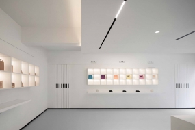 极简办公室简单装修风格图