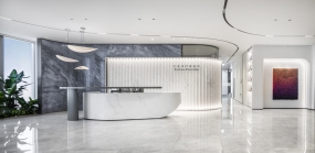 科幻办公室装修风格案例图