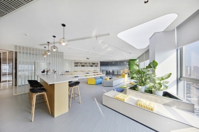 现代简单公司办公室装修效果图