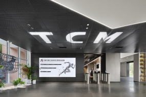 办公楼不吊顶风格装修效果图大全