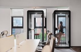 办公室装修图简单通透