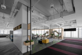 办公室装修黑白灰效果图