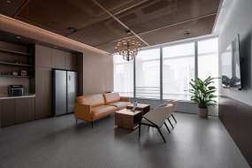 铝扣板办公室吊顶装修效果图