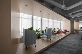 办公室装修效不要吊顶果图