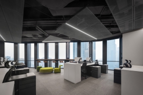 日式风格的办公室装修效果图