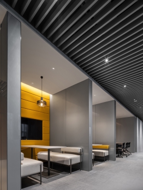 带柱子办公室装修效果图大全