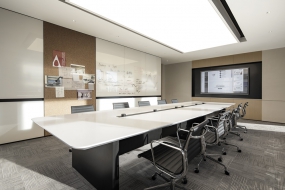 低调办公室装修效果图