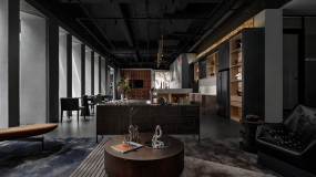 水泥毛坯风格办公室装修图片