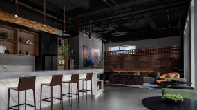 水泥装修风格办公室图