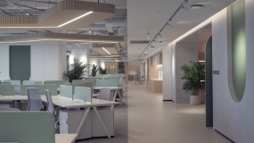 黑灰色总经理办公室装修效果图