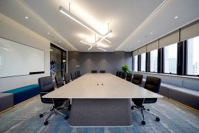 办公室绿色装修风格效果图