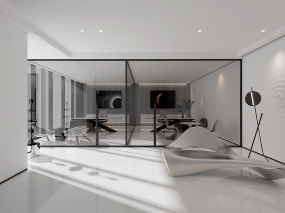 楼顶复式楼办公室装修图