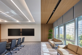 中式公司装修办公室效果图大全