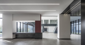 高端简约400平米办公室装修图