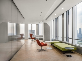 80平米总经理办公室装修实景图